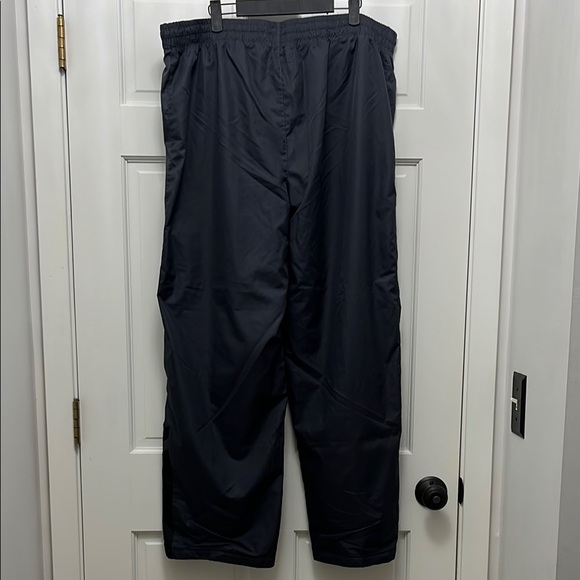 STARTER Dark Gray Elastic Drawstring Waist Windbreaker Pants - Size XL - Picture 10 of 16